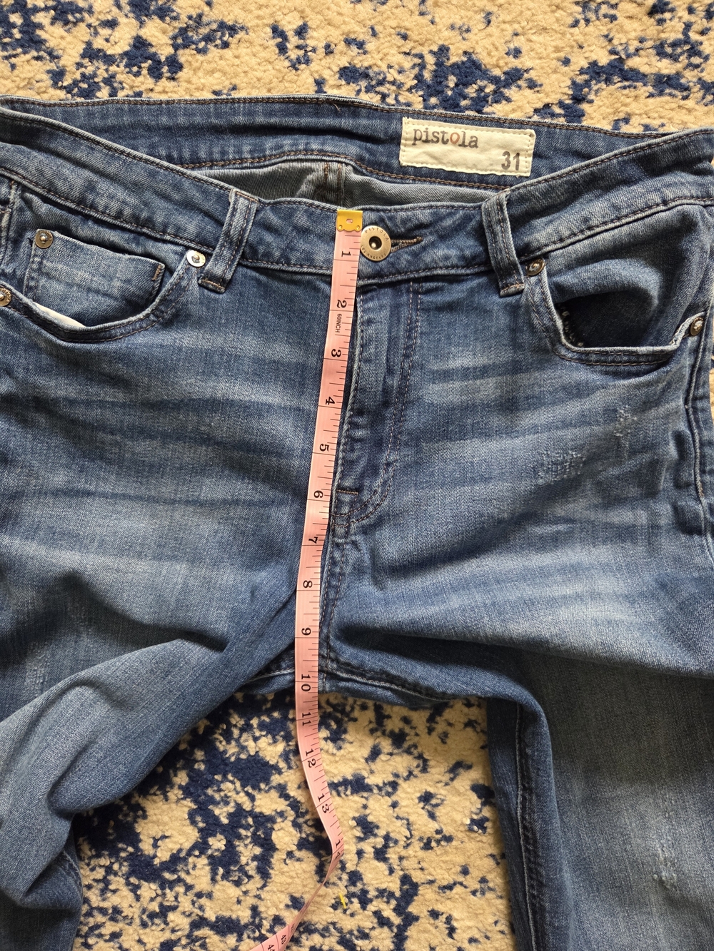 pistola Blue Cropped Ankle Jeans - Picture 4 of 8